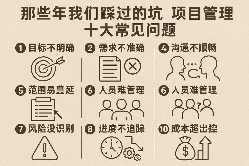 那些年我们踩过的坑，项目管理十大常见问题