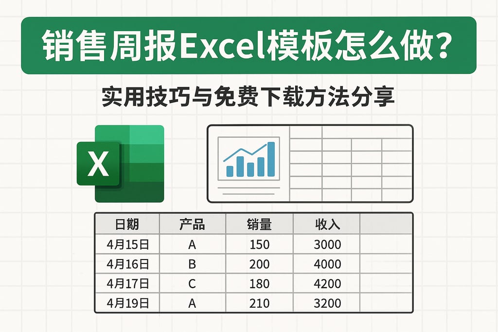 销售周报excel模板怎么做？实用技巧与免费下载方法分享