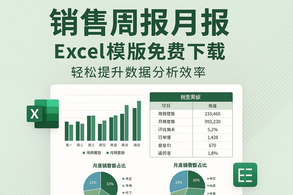 销售周报月报excel模板免费下载，轻松提升数据分析效率