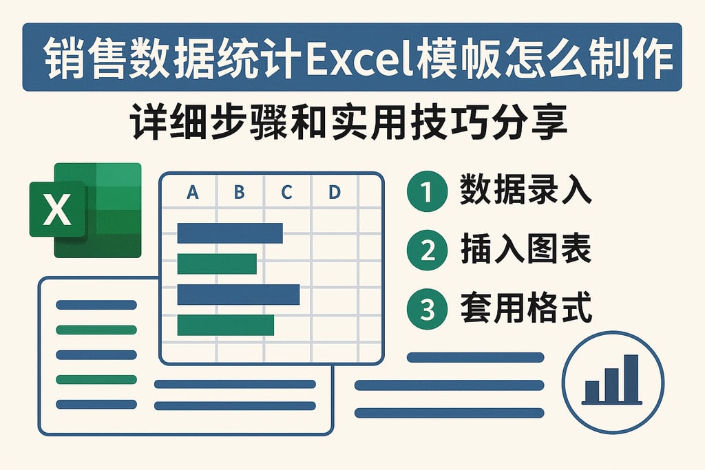 销售数据统计excel模板怎么制作？详细步骤和实用技巧分享