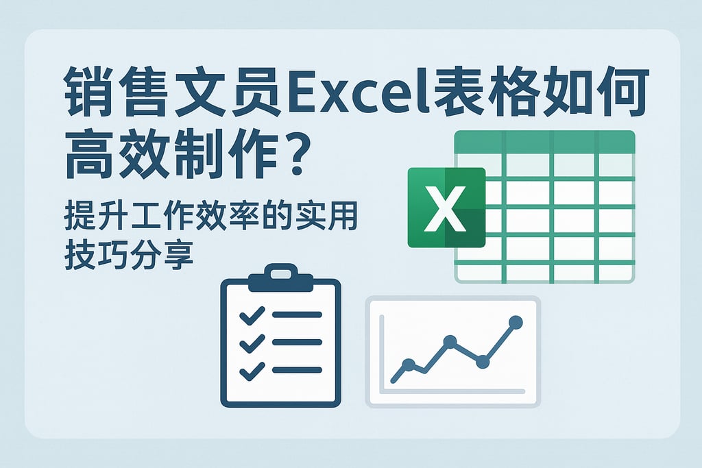 销售文员excel表格如何高效制作？提升工作效率的实用技巧分享