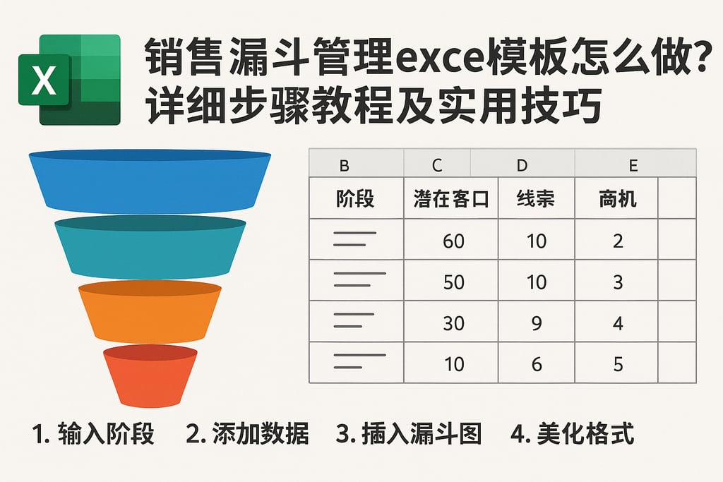 销售漏斗管理excel模板怎么做？详细步骤教程及实用技巧