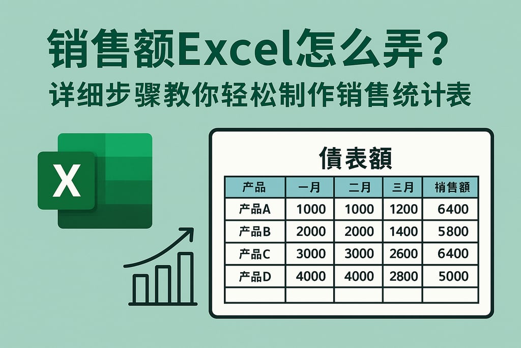 销售额excel怎么弄？详细步骤教你轻松制作销售统计表