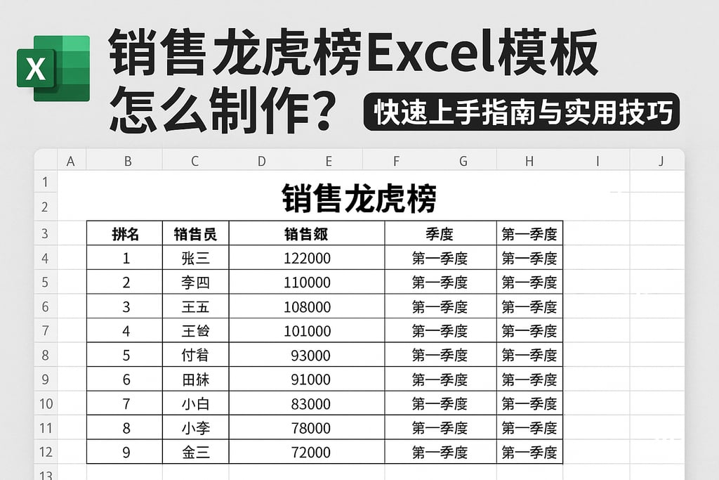 销售龙虎榜excel模板怎么制作？快速上手指南与实用技巧