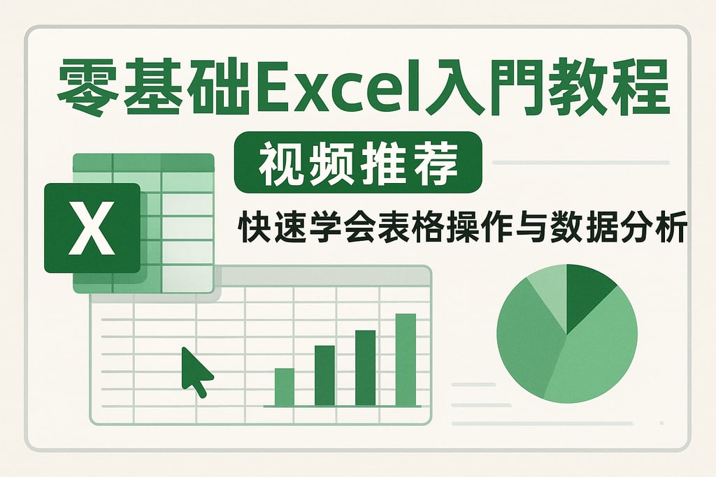 零基础Excel入门教程视频推荐：快速学会表格操作与数据分析