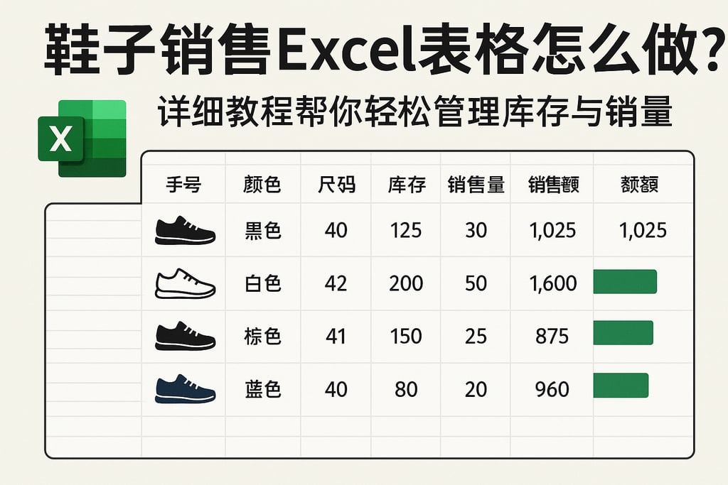 鞋子销售excel表格怎么做？详细教程帮你轻松管理库存与销量