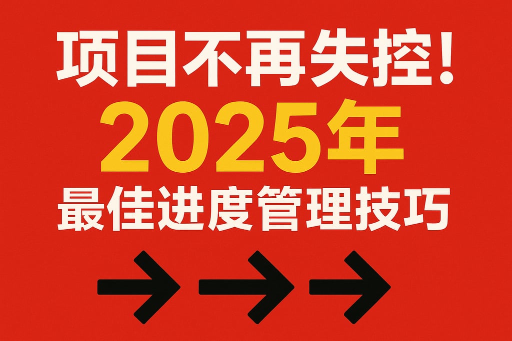 项目不再失控！2025年最佳进度管理技巧