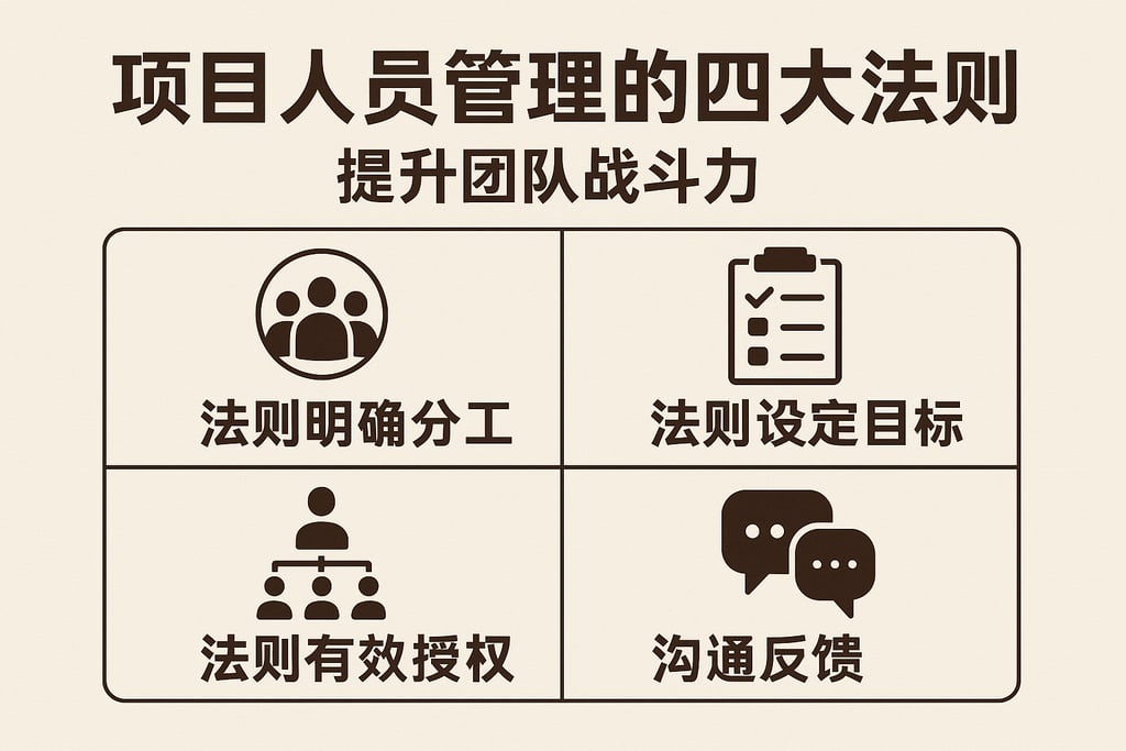 项目人员管理的四大法则，提升团队战斗力