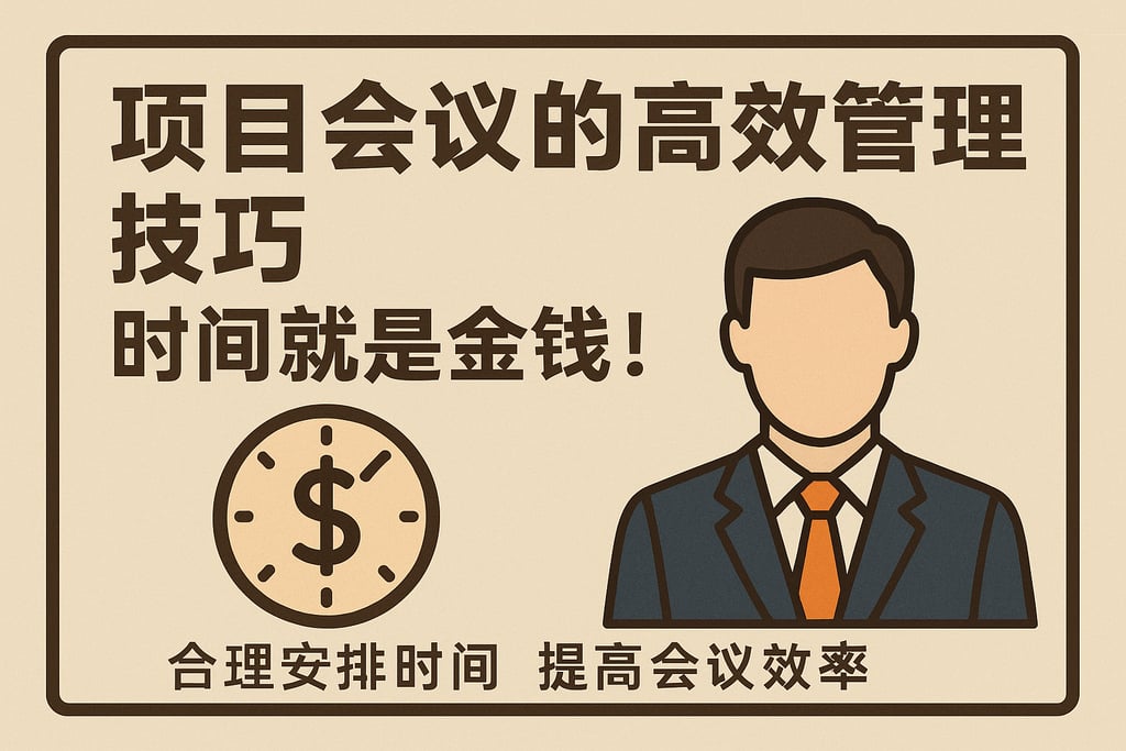 项目会议的高效管理技巧，时间就是金钱！