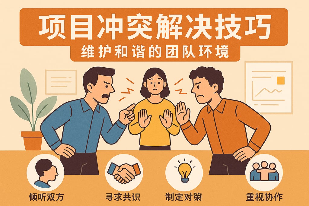 项目冲突解决技巧，维护和谐的团队环境