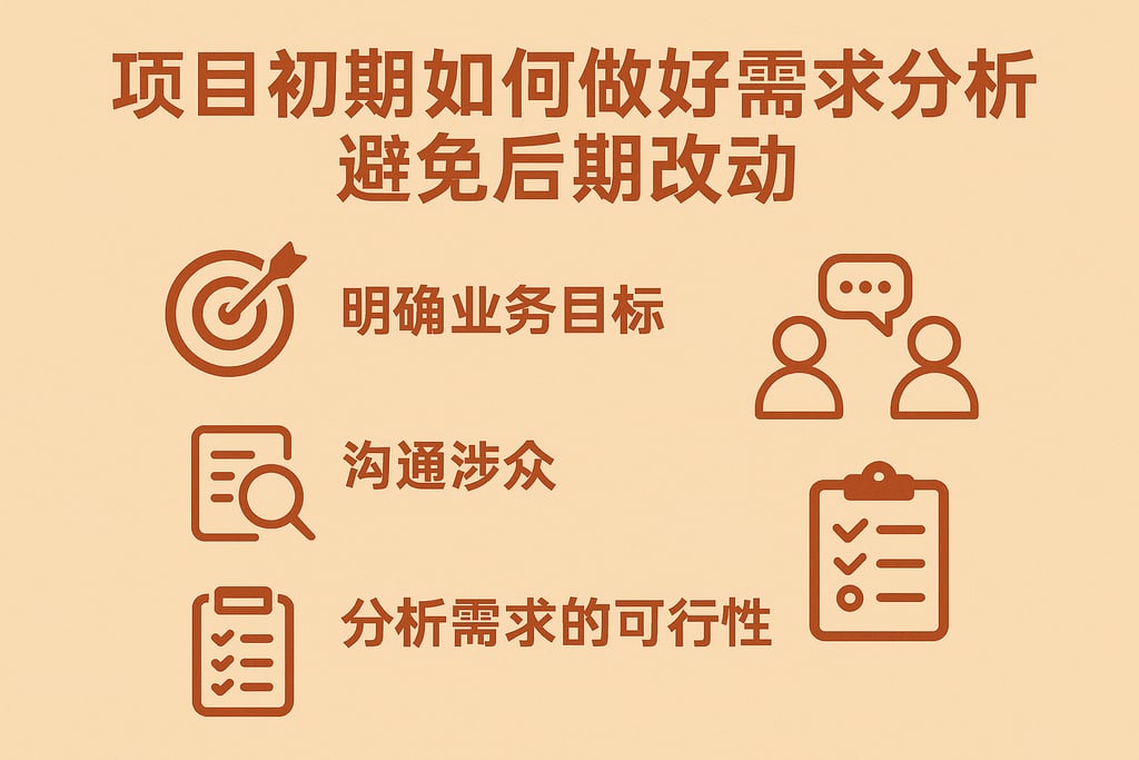 项目初期如何做好需求分析，避免后期改动