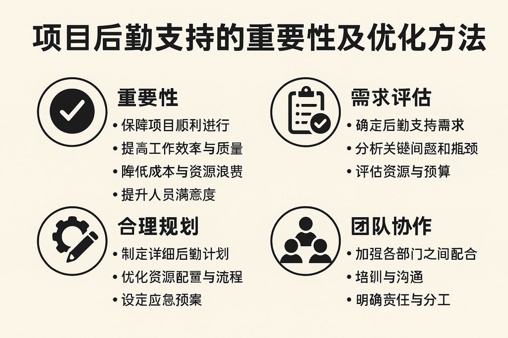 项目后勤支持的重要性及优化方法