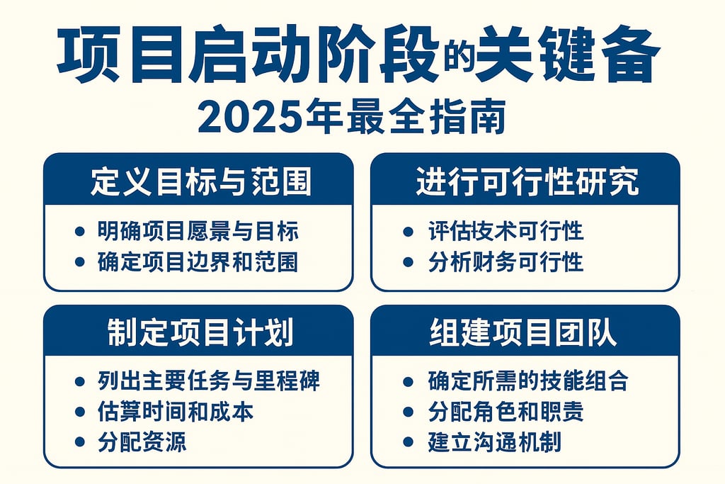项目启动阶段的关键准备，2025年最全指南