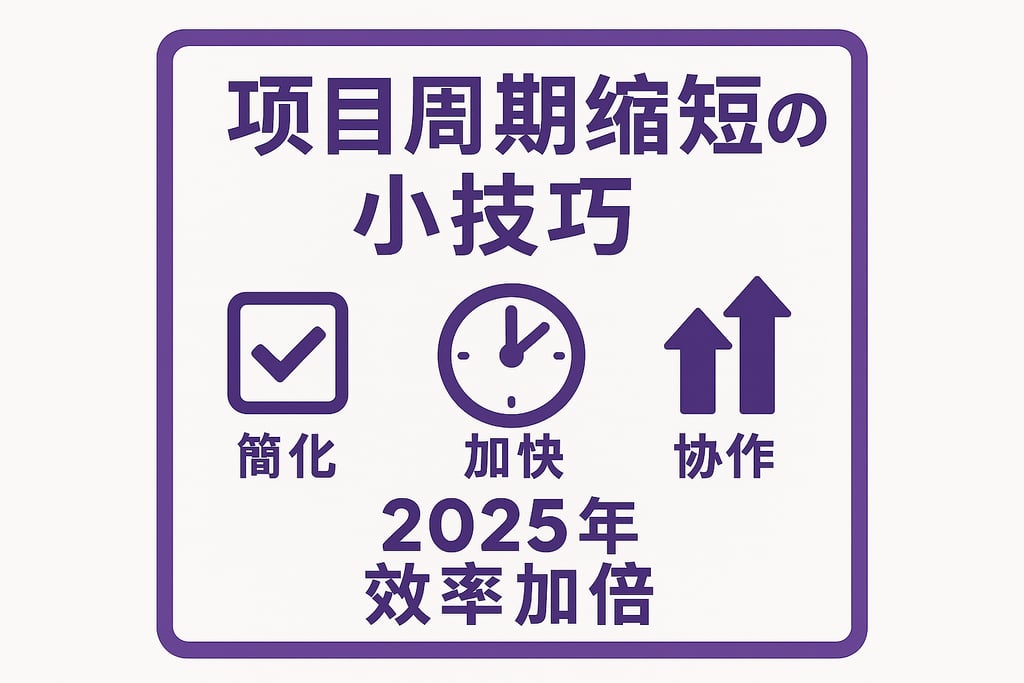 项目周期缩短的小技巧，2025年效率加倍
