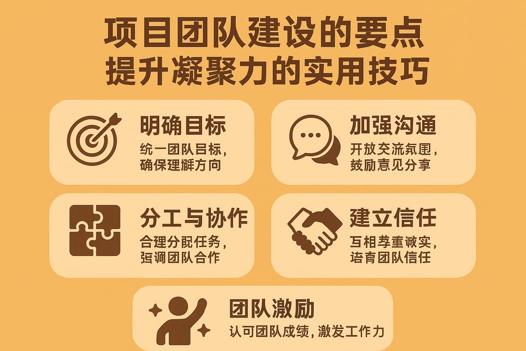 项目团队建设的要点，提升凝聚力的实用技巧