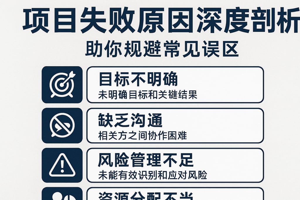 项目失败原因深度剖析，助你规避常见误区