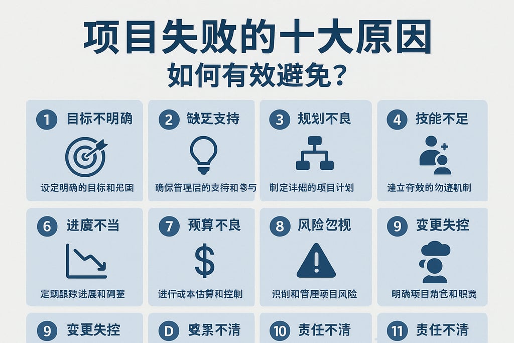 项目失败的十大原因，如何有效避免？