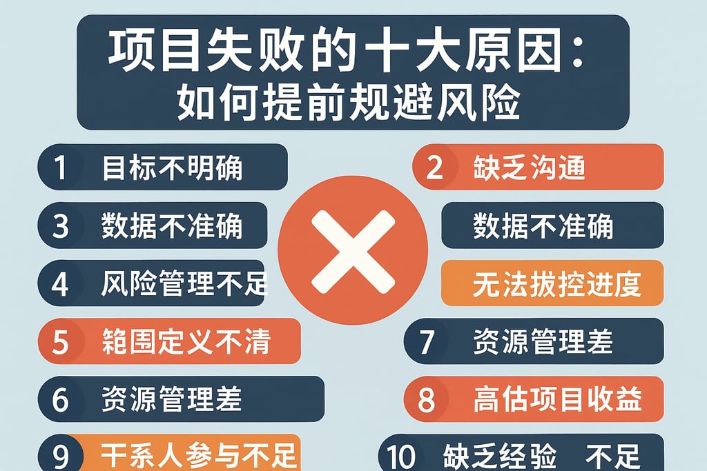 项目失败的十大原因：如何提前规避风险
