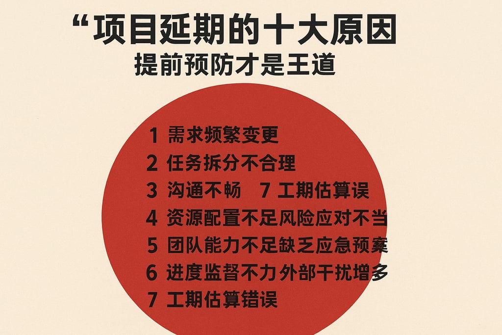 项目延期的十大原因，提前预防才是王道