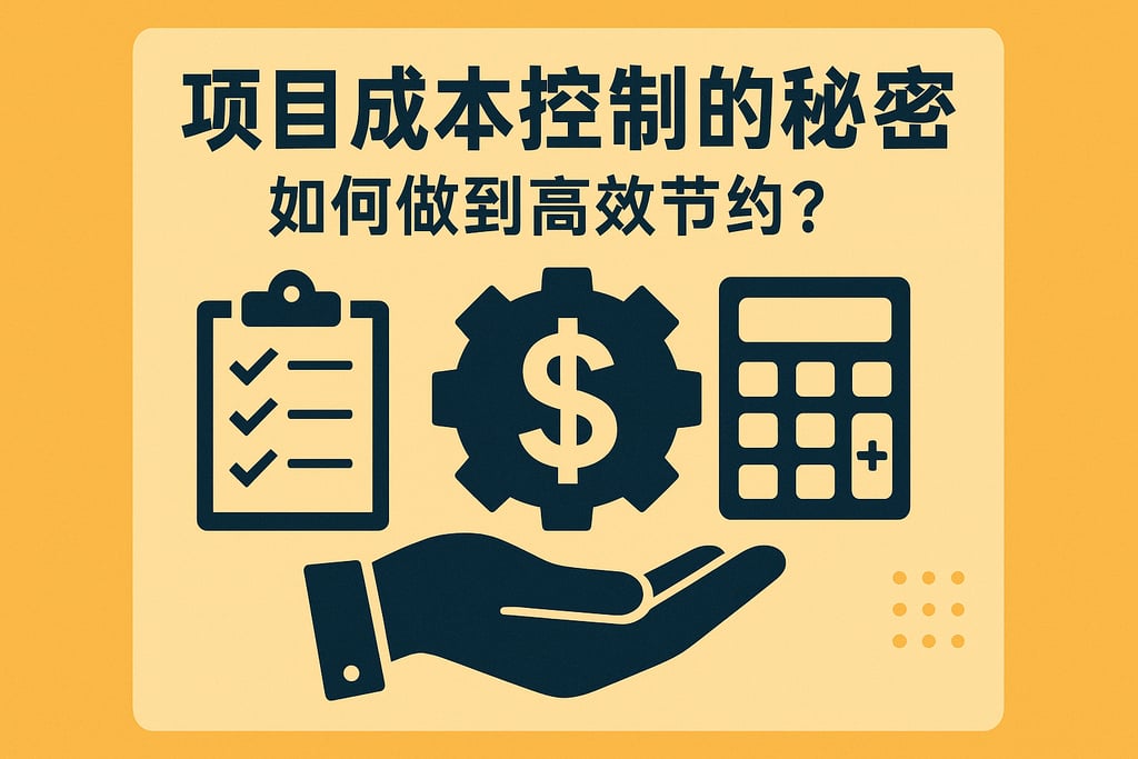 项目成本控制的秘密，如何做到高效节约？