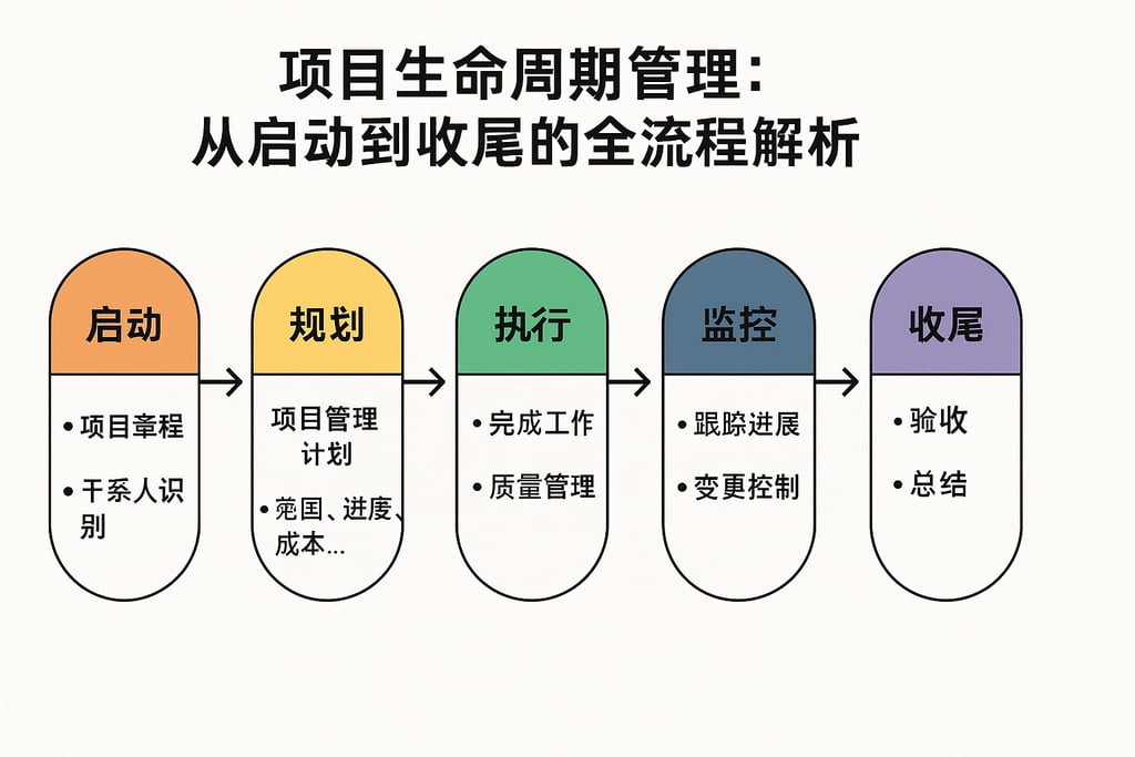 项目生命周期管理：从启动到收尾的全流程解析