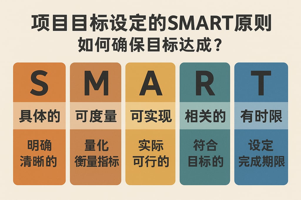 项目目标设定的SMART原则，如何确保目标达成？