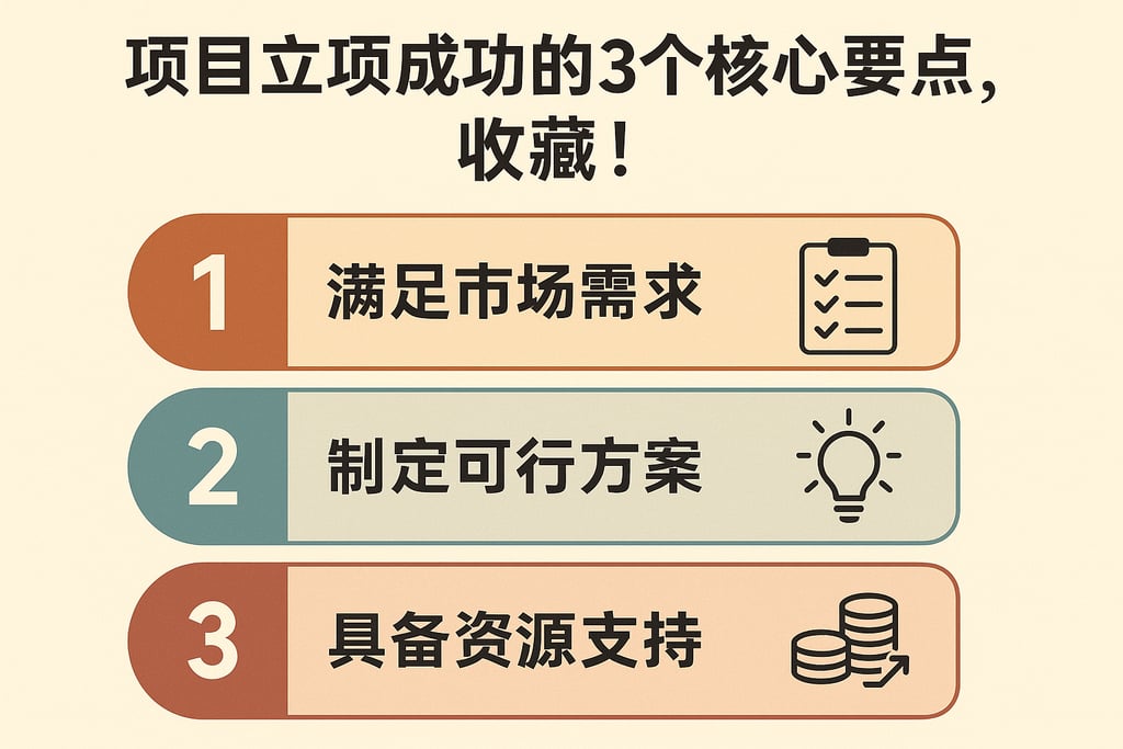 项目立项成功的3个核心要点，收藏！