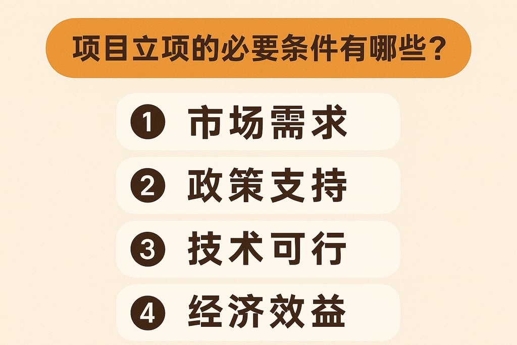 项目立项的必要条件有哪些？