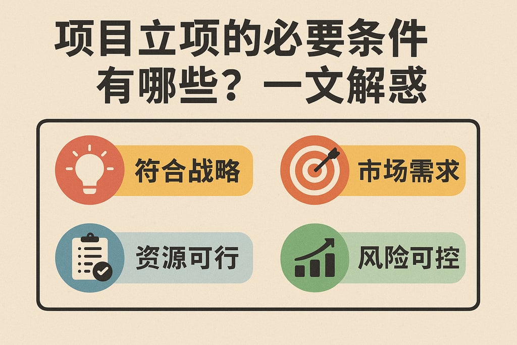 项目立项的必要条件有哪些？一文解惑