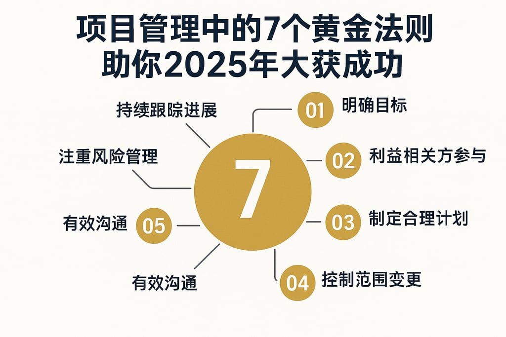项目管理中的7个黄金法则，助你2025年大获成功