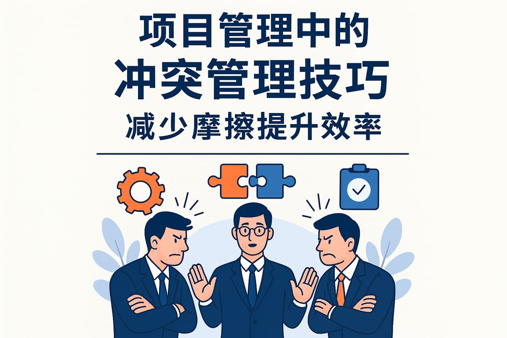 项目管理中的冲突管理技巧，减少摩擦提升效率
