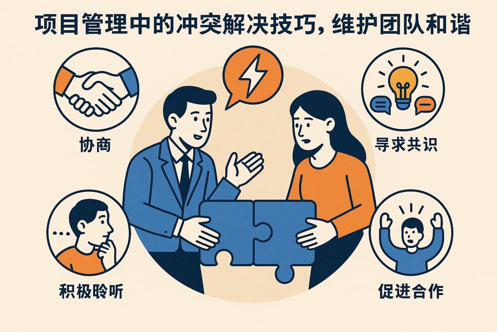 项目管理中的冲突解决技巧，维护团队和谐