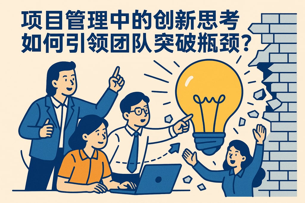 项目管理中的创新思维，如何引领团队突破瓶颈？