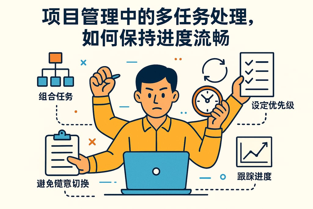 项目管理中的多任务处理，如何保持进度流畅