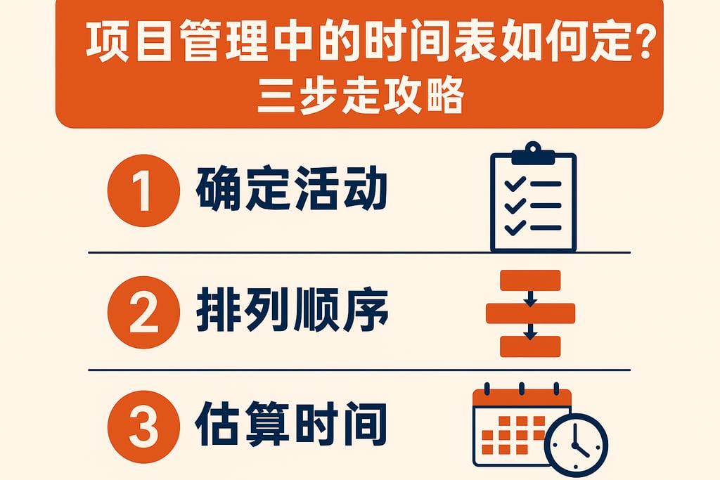项目管理中的时间表如何制定？三步走攻略