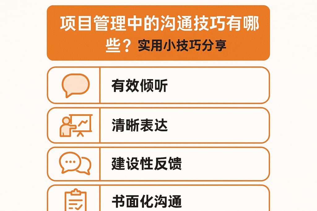项目管理中的沟通技巧有哪些？实用小技巧分享