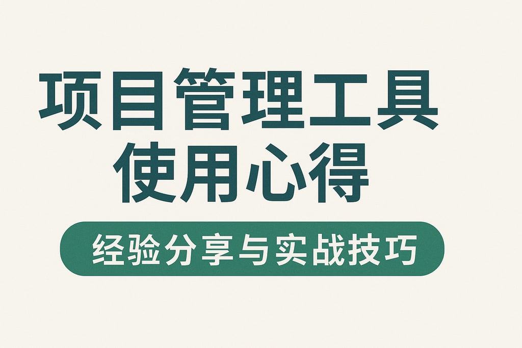 项目管理工具使用心得：经验分享与实战技巧