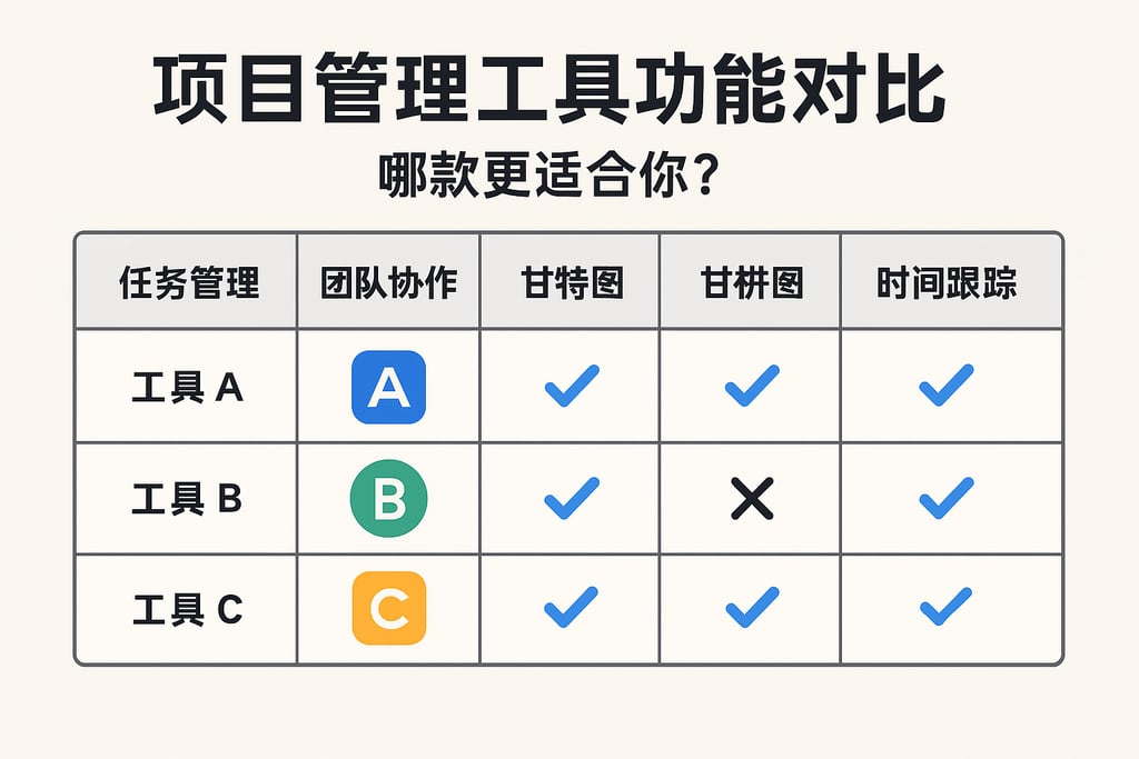 项目管理工具功能对比，哪款更适合你？