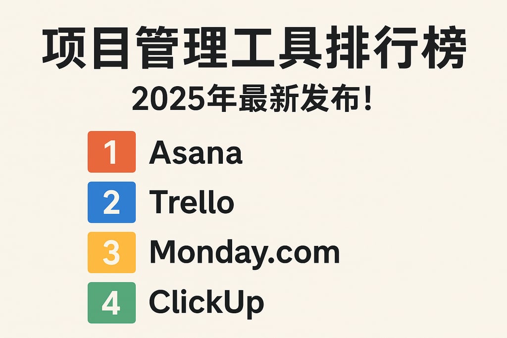 项目管理工具排行榜，2025年最新发布！