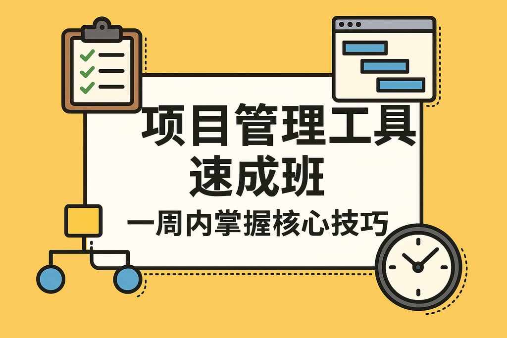 项目管理工具速成班：一周内掌握核心技巧