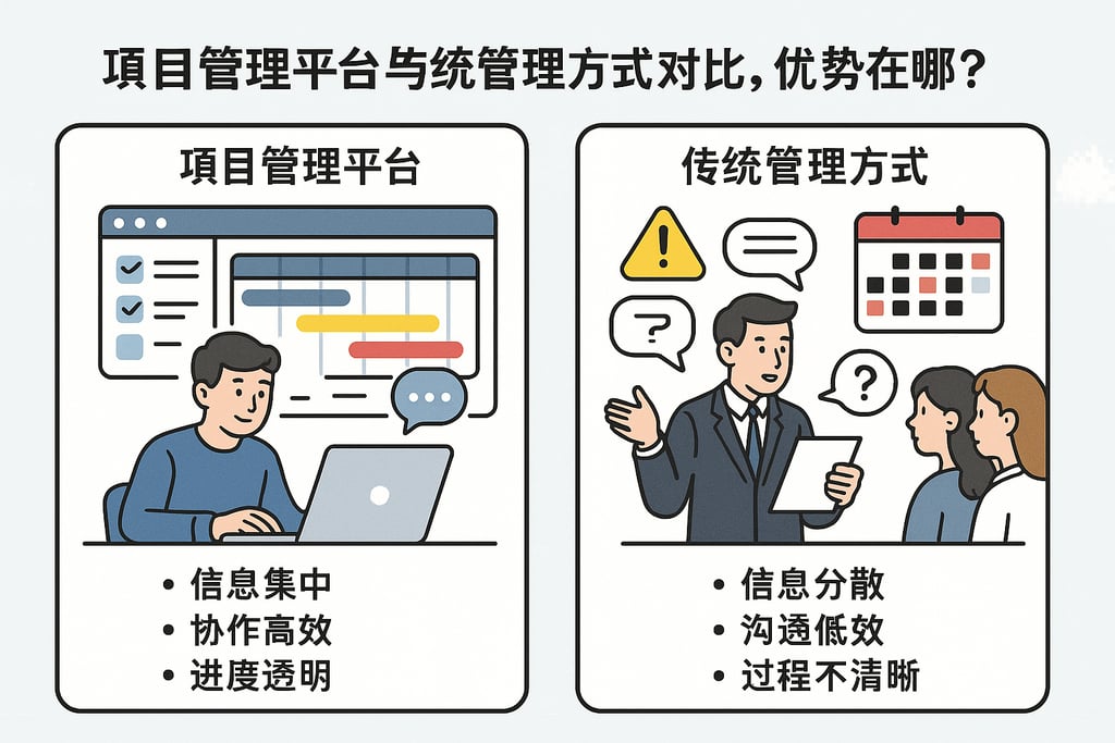 项目管理平台与传统管理方式对比，优势在哪？