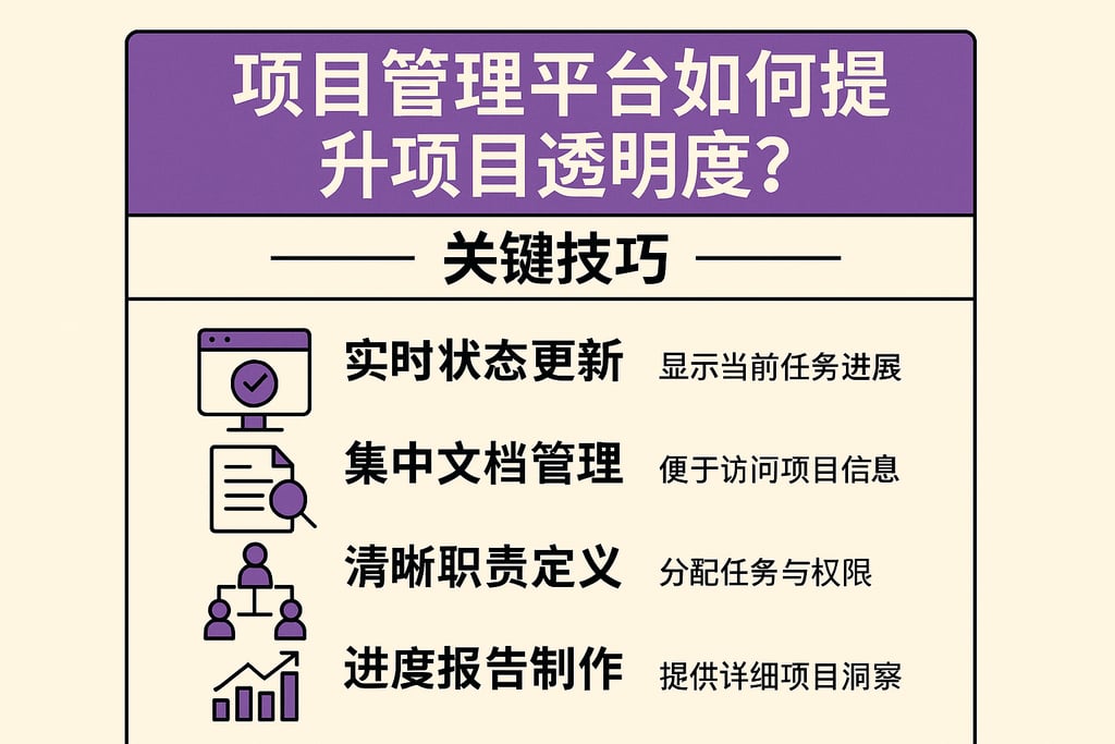 项目管理平台如何提升项目透明度？关键技巧