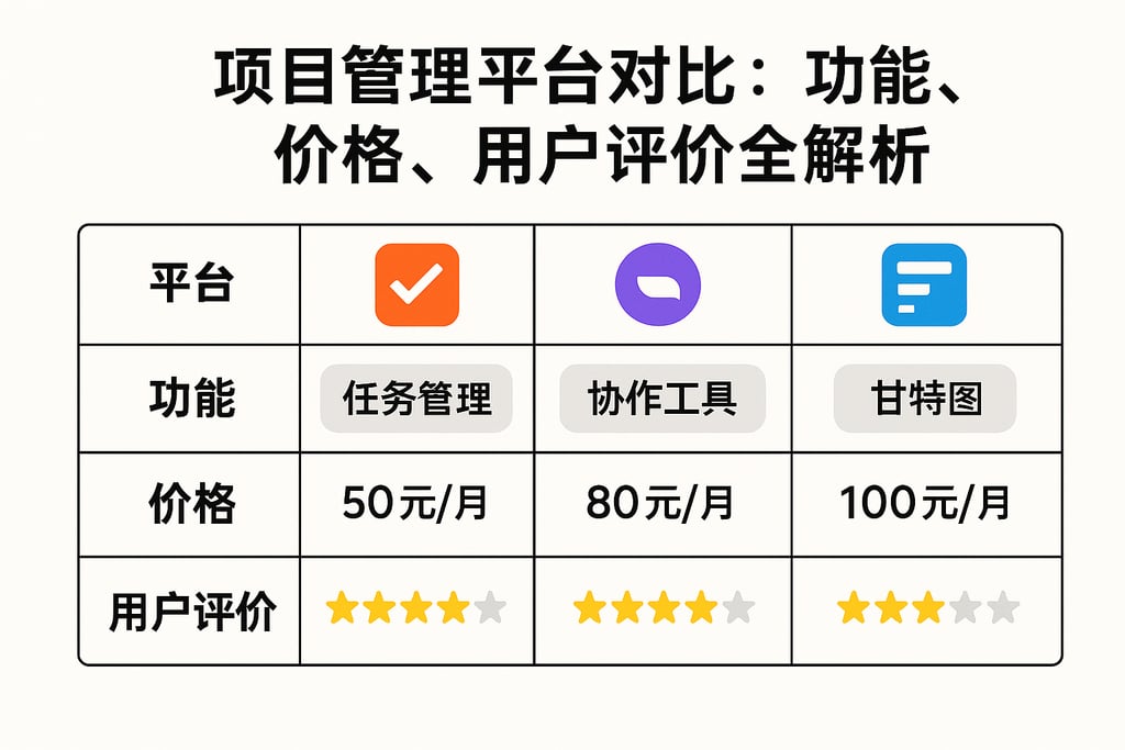 项目管理平台对比：功能、价格、用户评价全解析