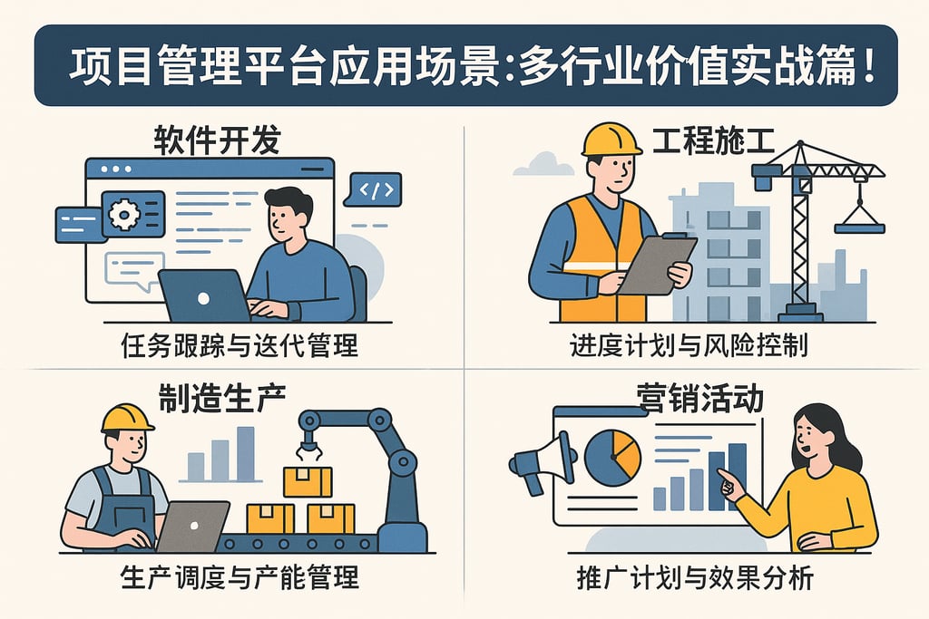 项目管理平台应用场景：多行业价值实战篇！