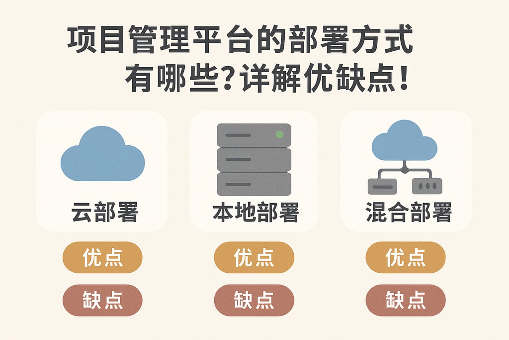 项目管理平台的部署方式有哪些？详解优缺点！