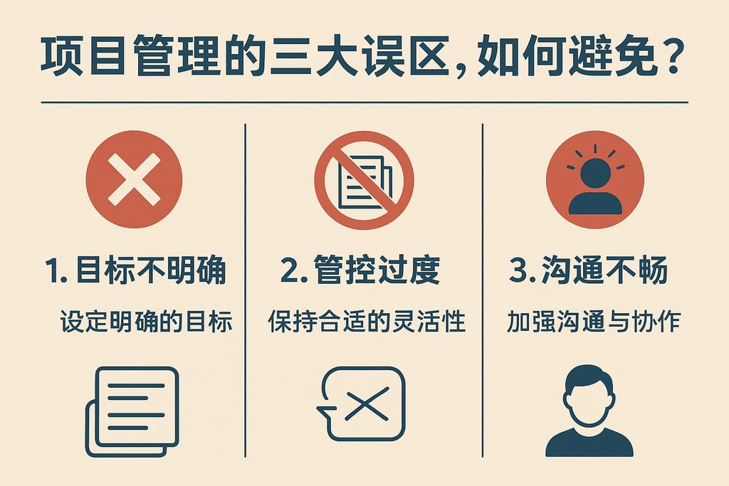 项目管理的三大误区，如何避免？