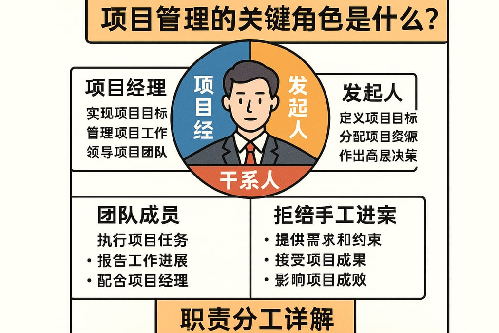 项目管理的关键角色是什么？职责分工详解