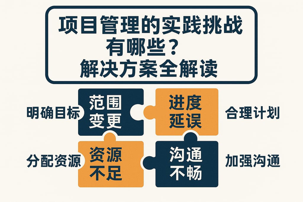 项目管理的实践挑战有哪些？解决方案全解读