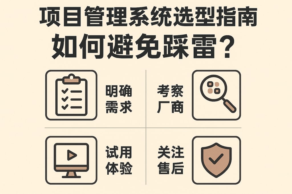 项目管理系统选型指南，如何避免踩雷？