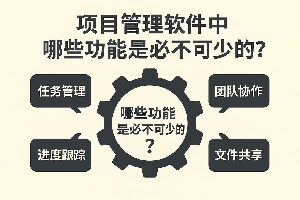 项目管理软件中哪些功能是必不可少的？